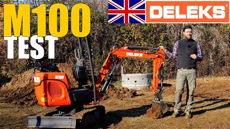 mini excavator to level ground|DELEKS M100 MINI EXCAVATOR .